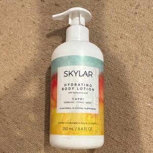 Skylar Capri Hydrating Body Lotion — White Bottle with Multicolor Label